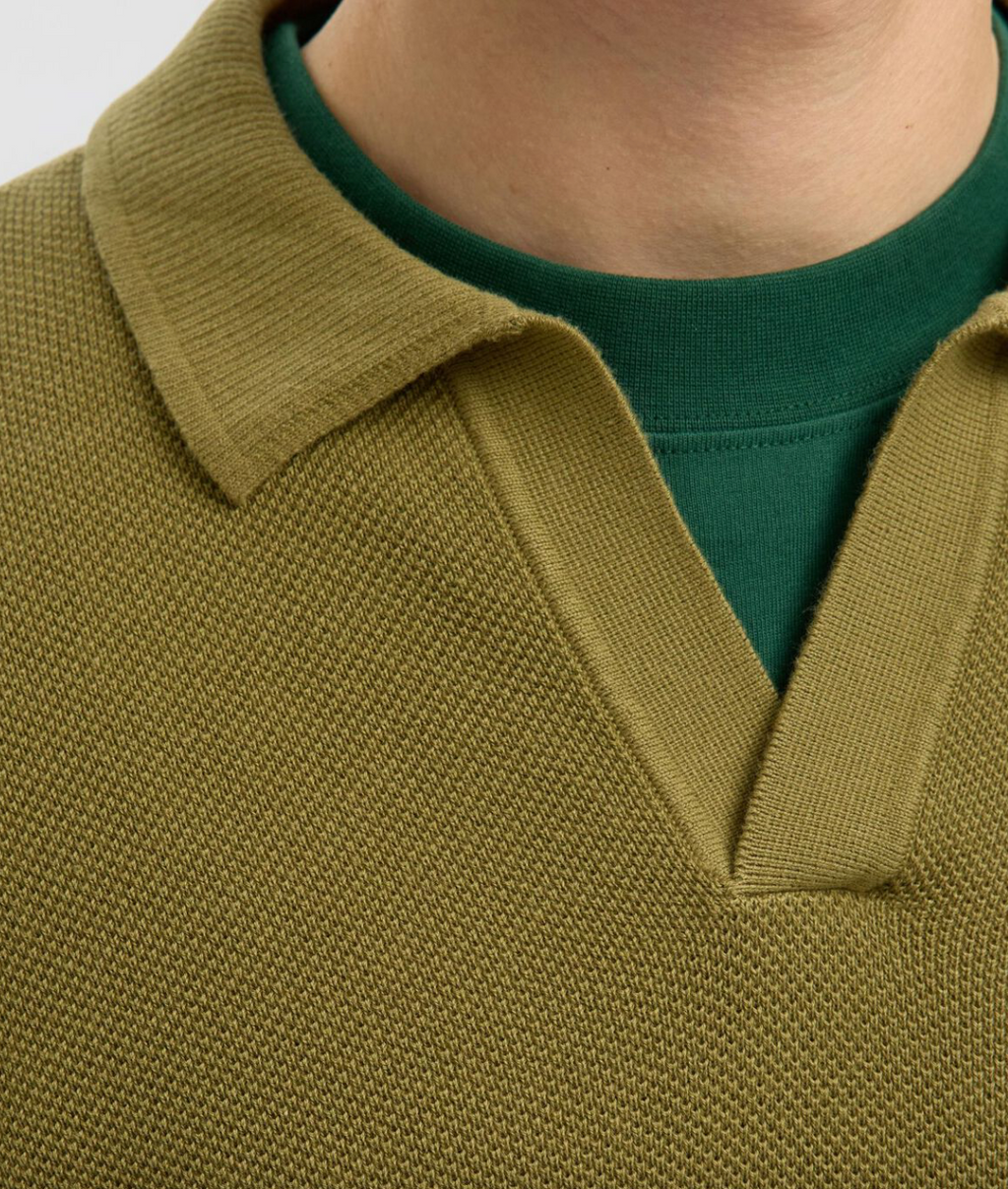 SLHCOLIBRI SS KNIT STRUCTURE POLO