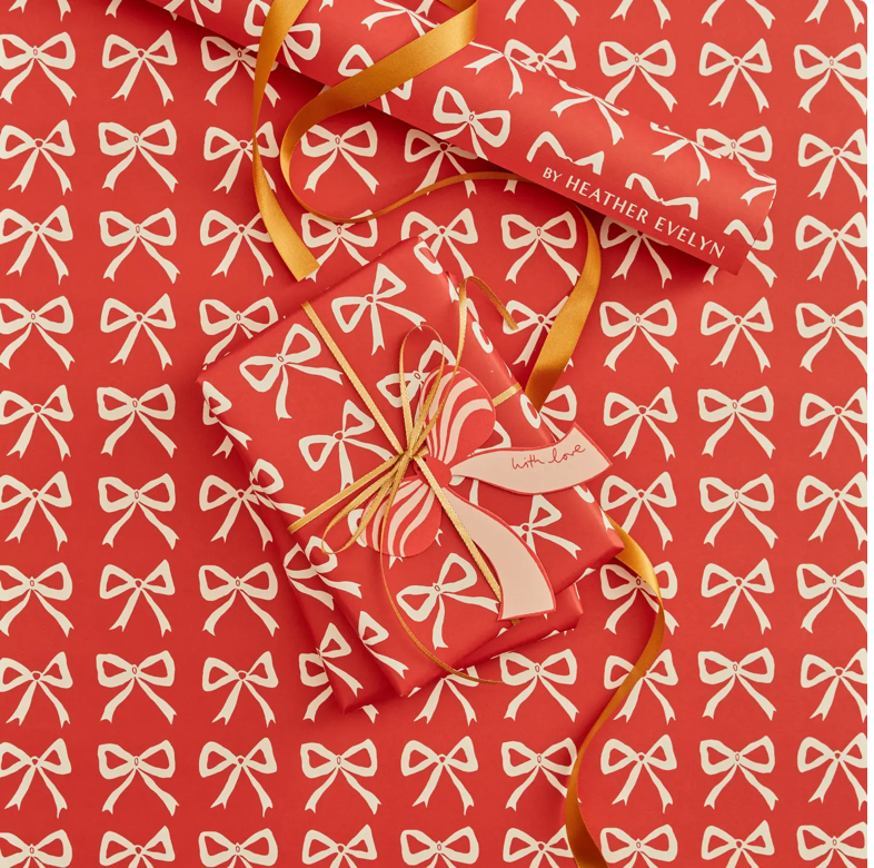 Red Bow Gift Wrap