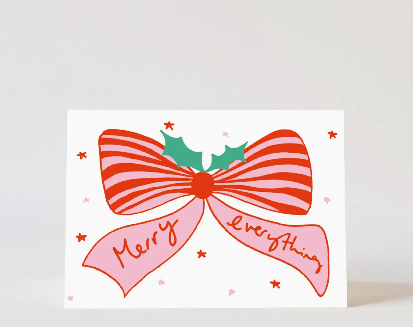 Bow 'Merry Everything' Christmas Card