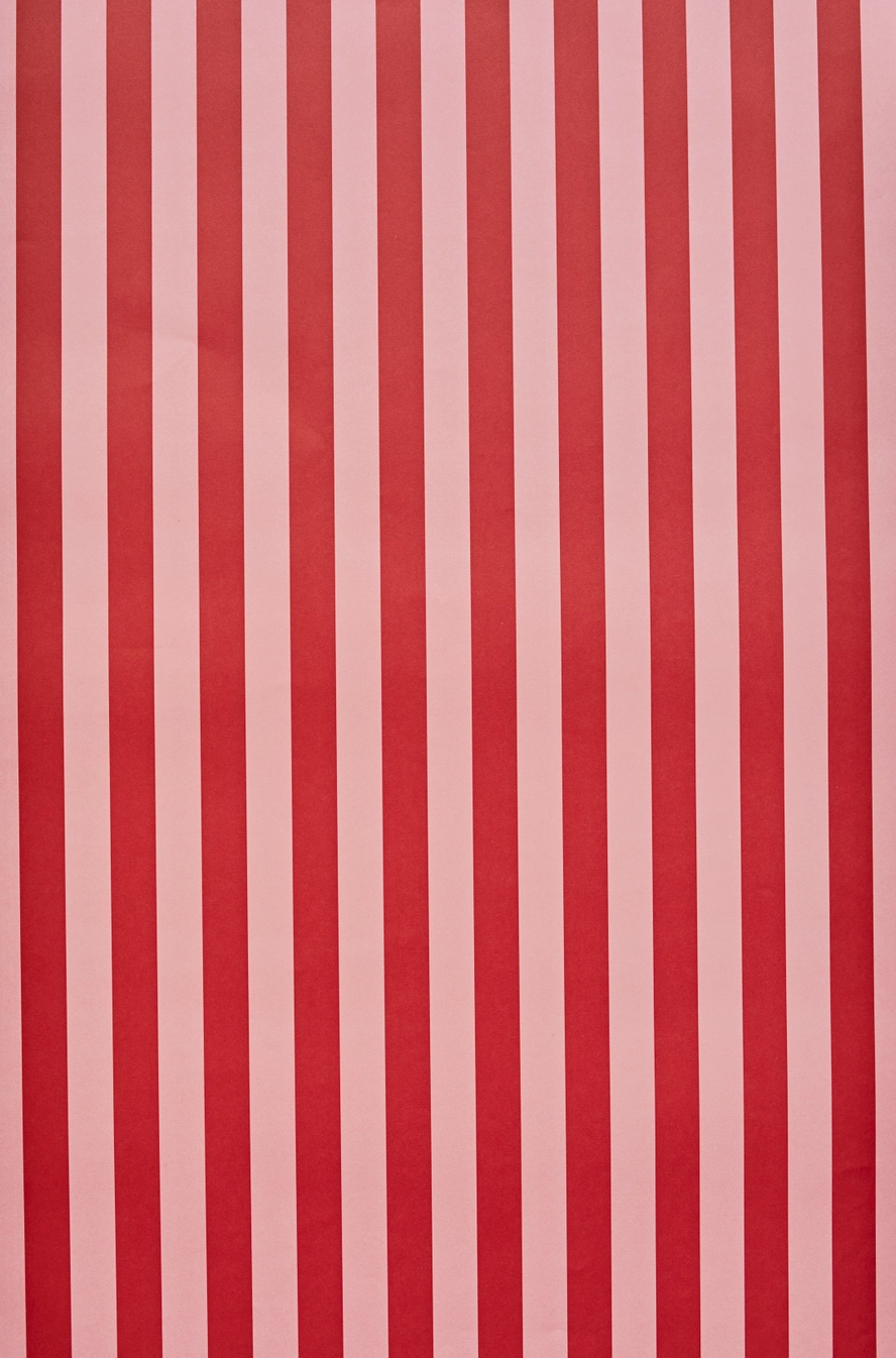 Red & Pink Stripe Gift Wrap