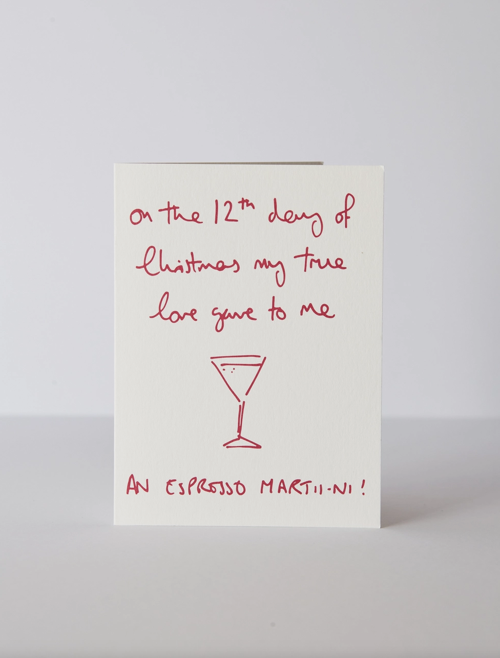 Espresso Martini Christmas Card