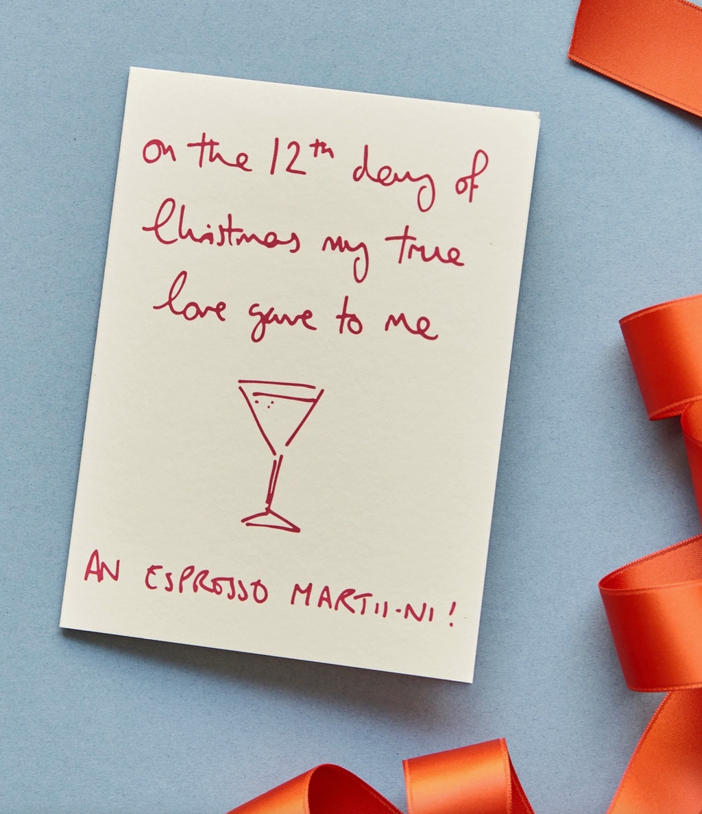 Espresso Martini Christmas Card