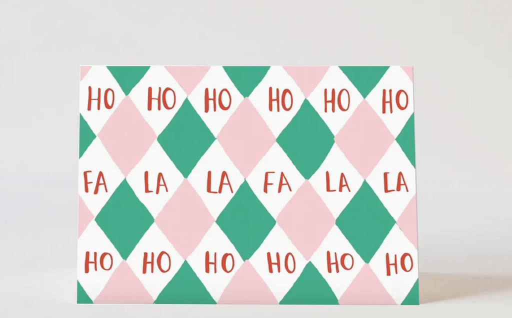 Harlequin Christmas Card