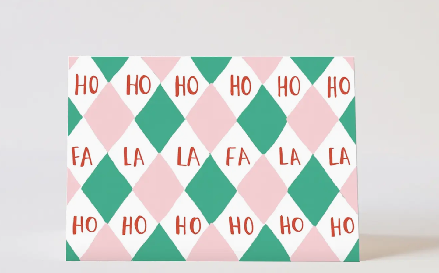 Harlequin Christmas Card