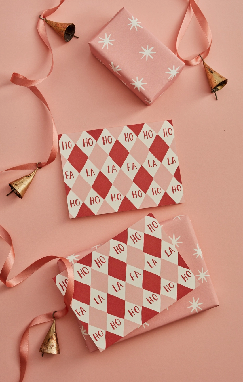 Harlequin Christmas Card