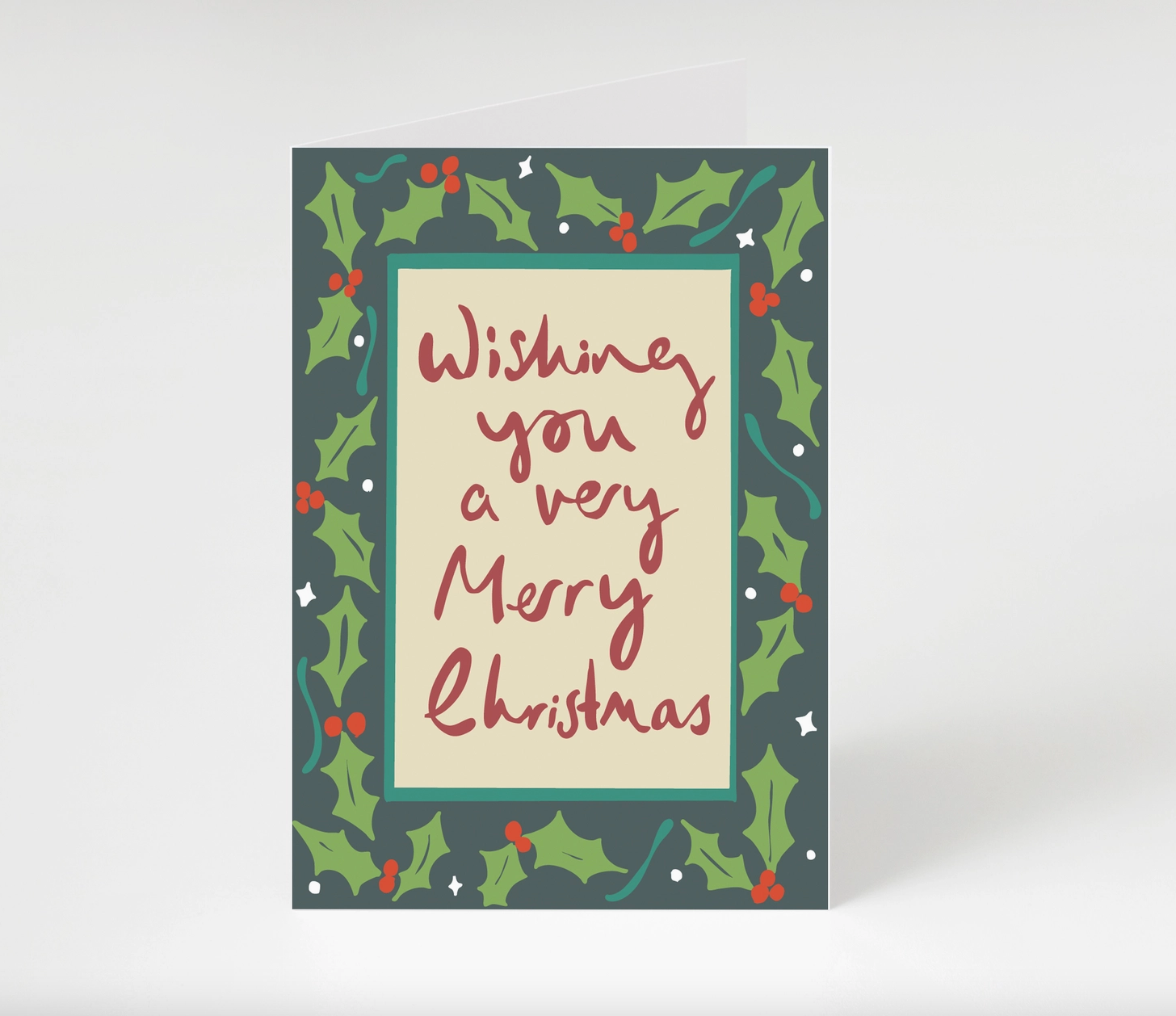 Holly Berries Christmas Card