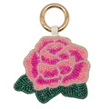 Pink Ombre Rose Bag Charm