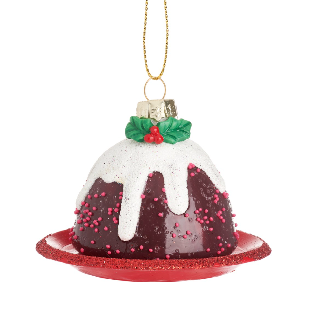 Christmas Pudding Shaped Bauble