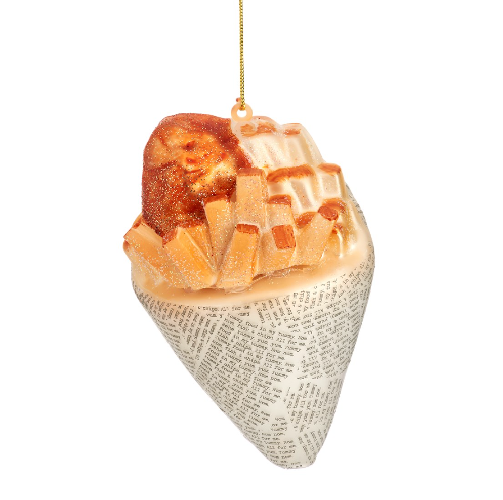 Fish & Chips Shaped Bauble