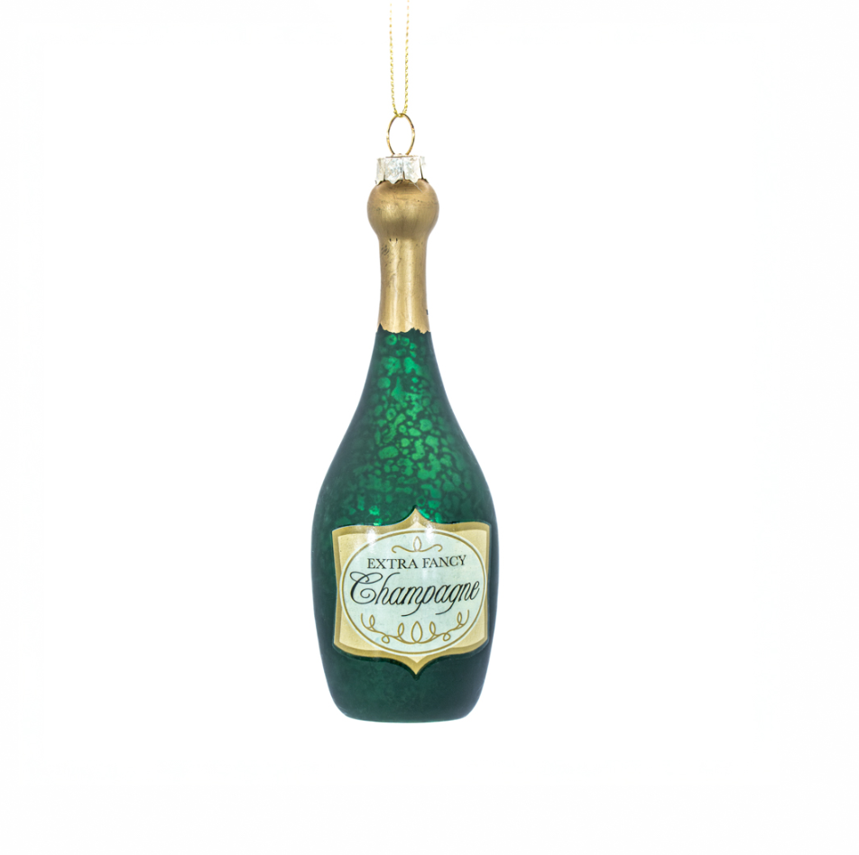 Luxe Champagne Bottle Shaped Bauble