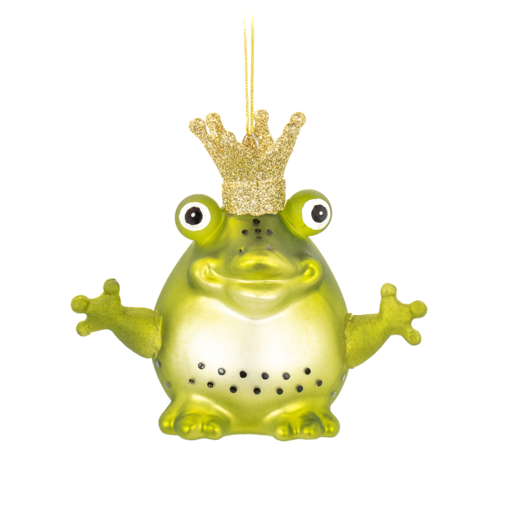 King Frog Shaped Bauble