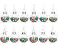 Mini Disco Stars Baubles - Set of 12