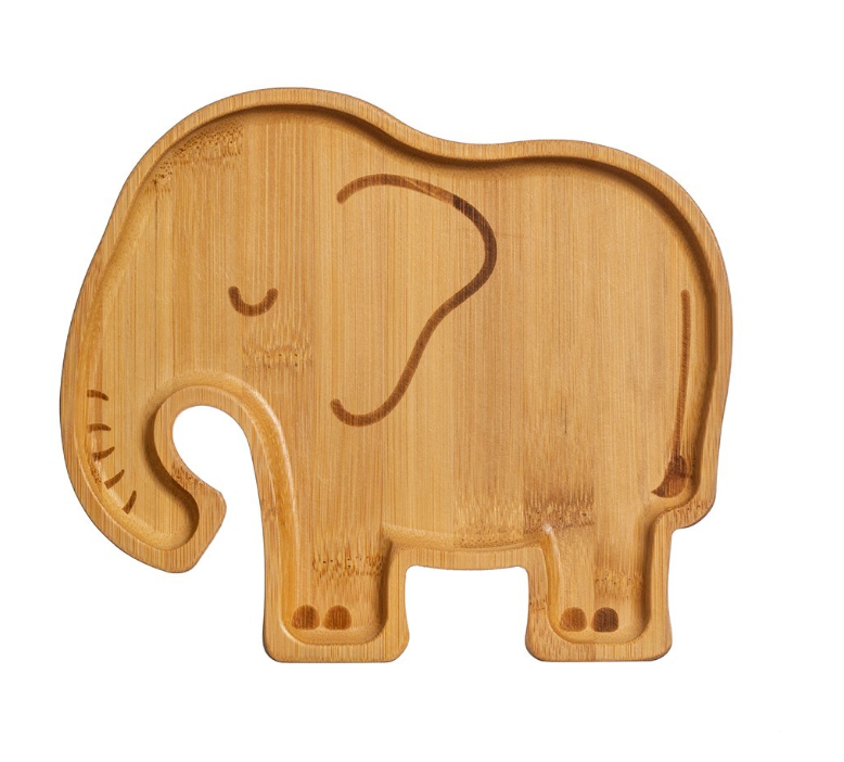 Elephant Bamboo Plate