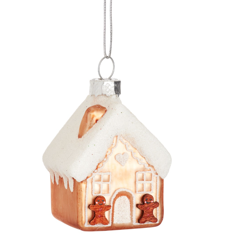 Gingerbread House Shaped Bauble