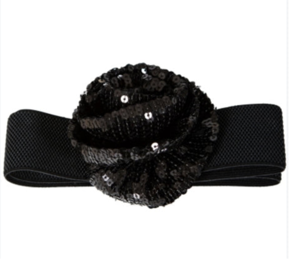 Sequin Flower Belt