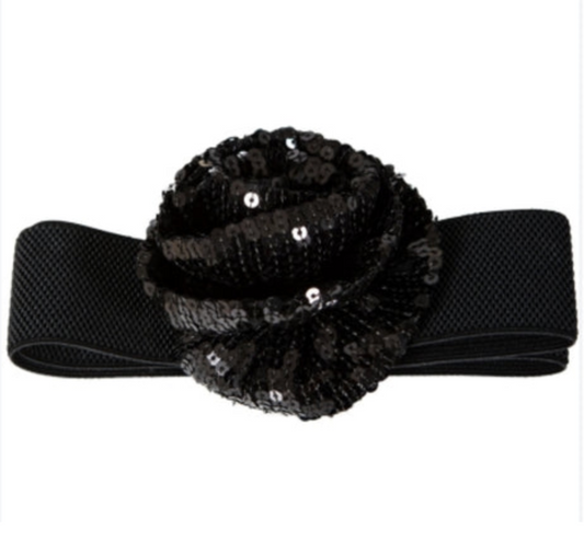Sequin Flower Belt