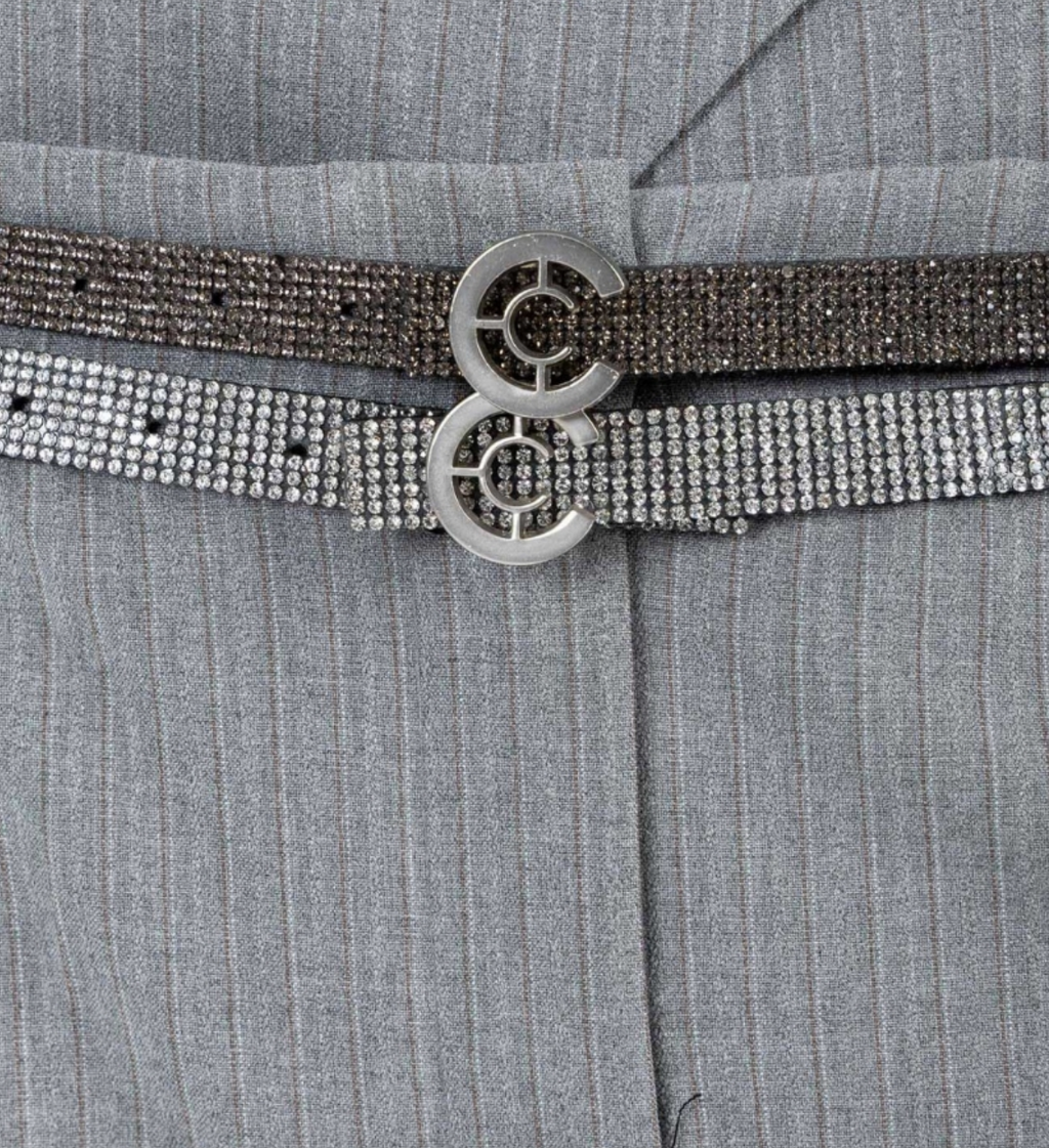 SIMILISTONE LOGO BELT