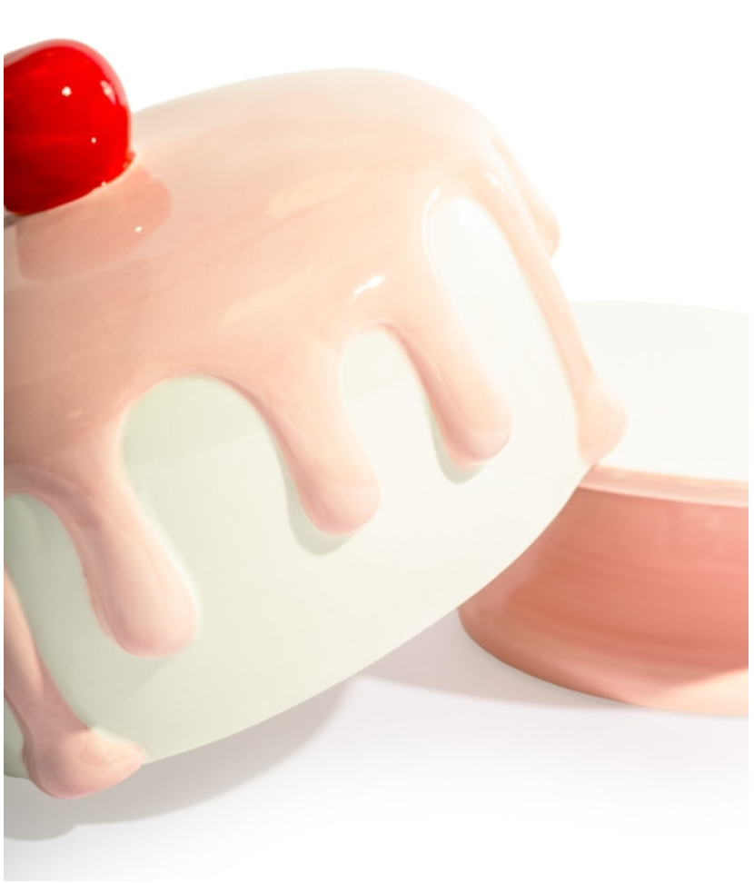 CERAMIC ICED CAKE STAND