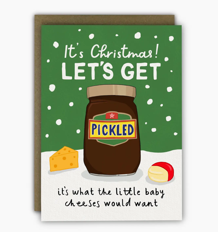 Running with Scissors Funny Christmas Cards