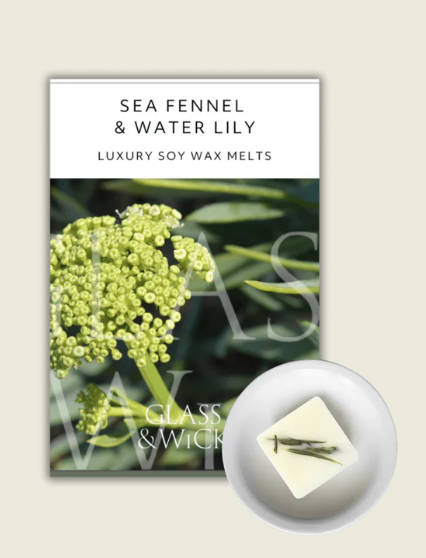 Glass & Wax Sea Fennel and Water Lily Soy Wax Melts