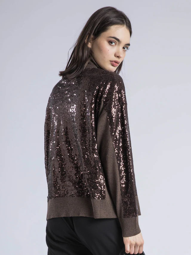 HAILEY ROLLNECK - BROWN