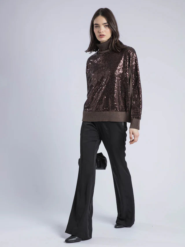 HAILEY ROLLNECK - BROWN