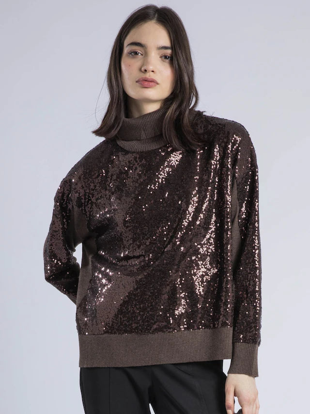 HAILEY ROLLNECK - BROWN