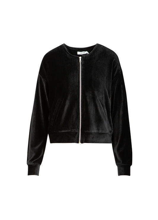 Velvet Zipper Puffer
