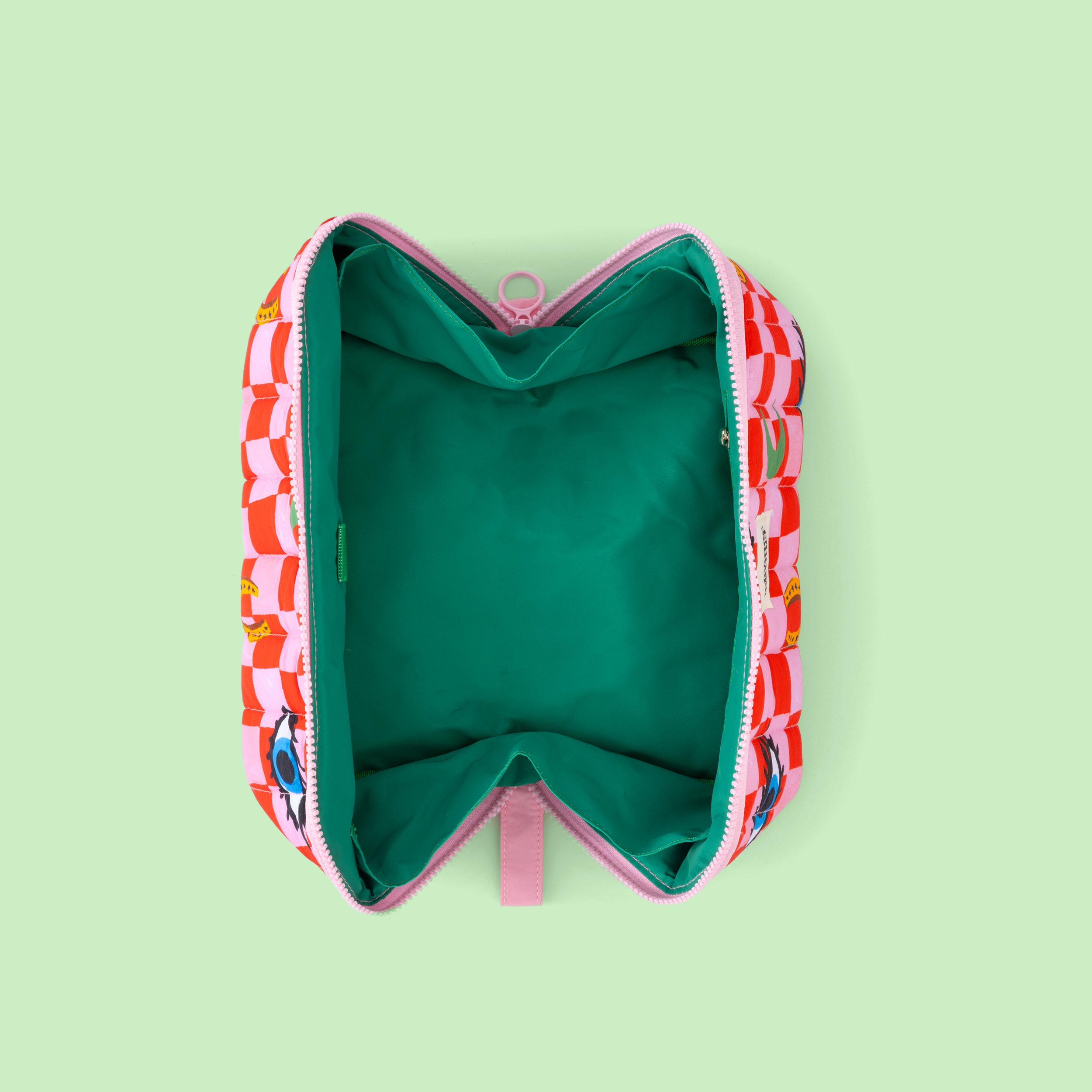 Checker Icons Flat Lay Wash Bag