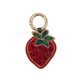 Strawberry Beaded Bag Charm