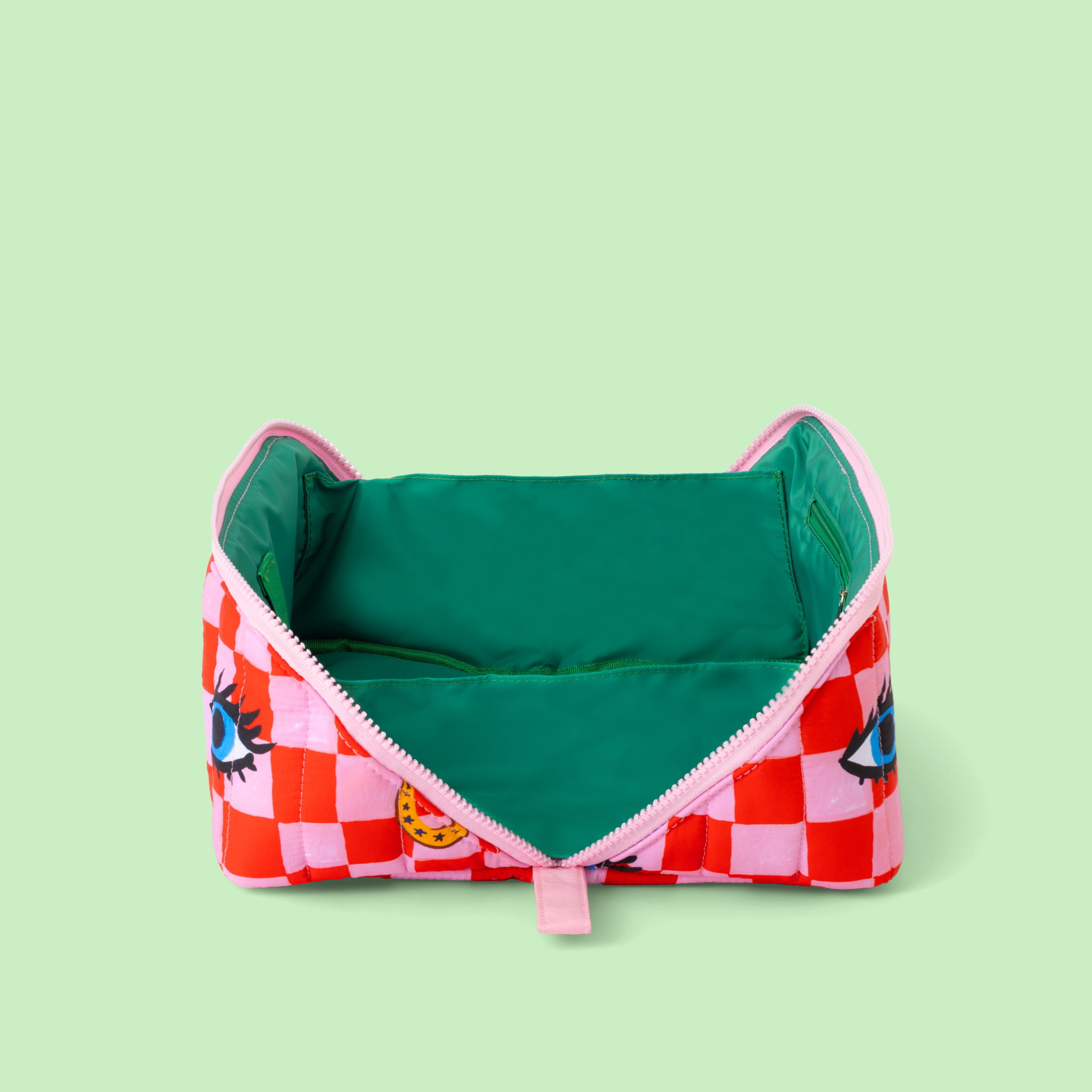 Checker Icons Flat Lay Wash Bag