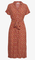 Blanca Dress - Peach Blooms Small Blooms