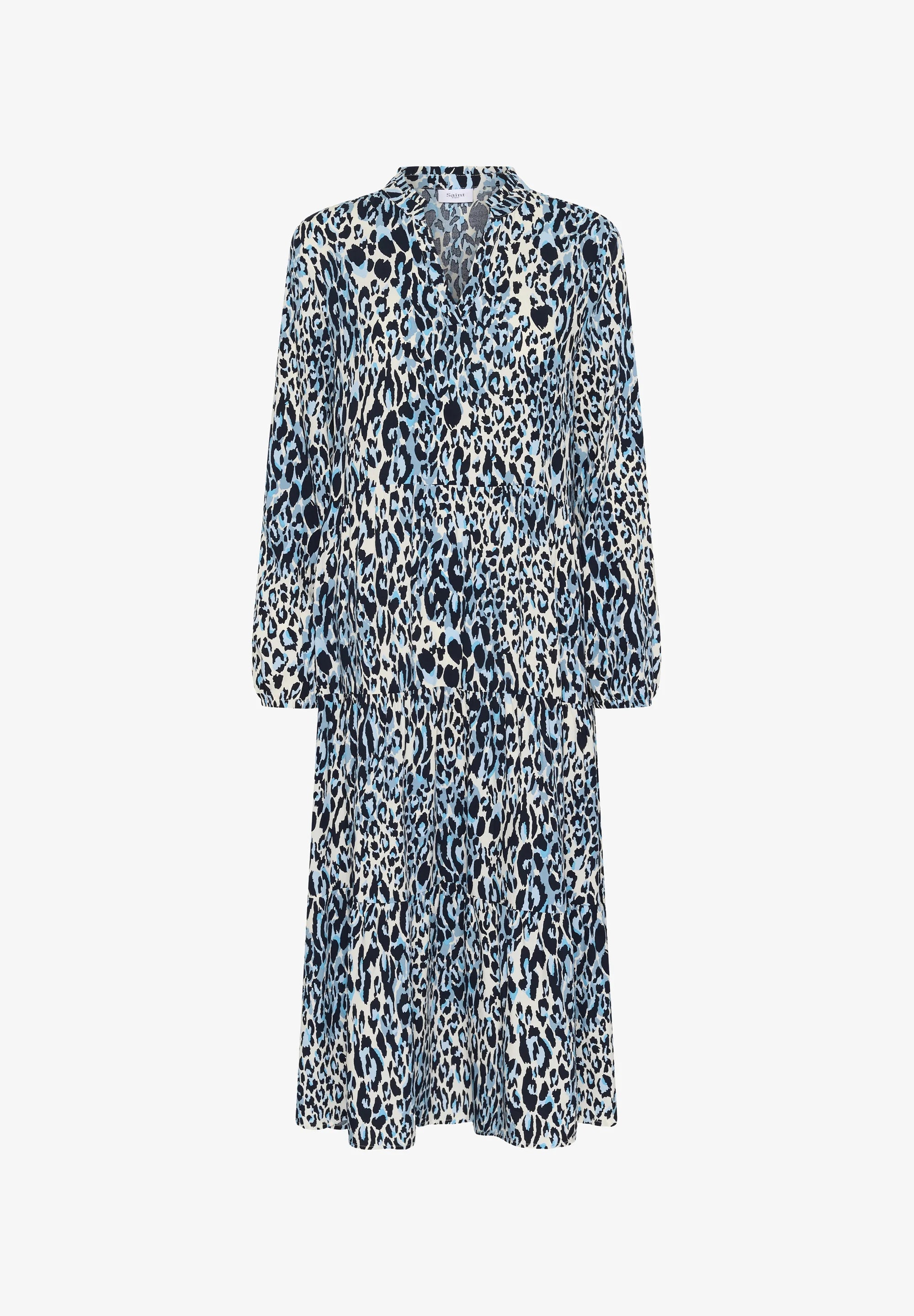 EdaSZ Maxi Dress - Blue Animal
