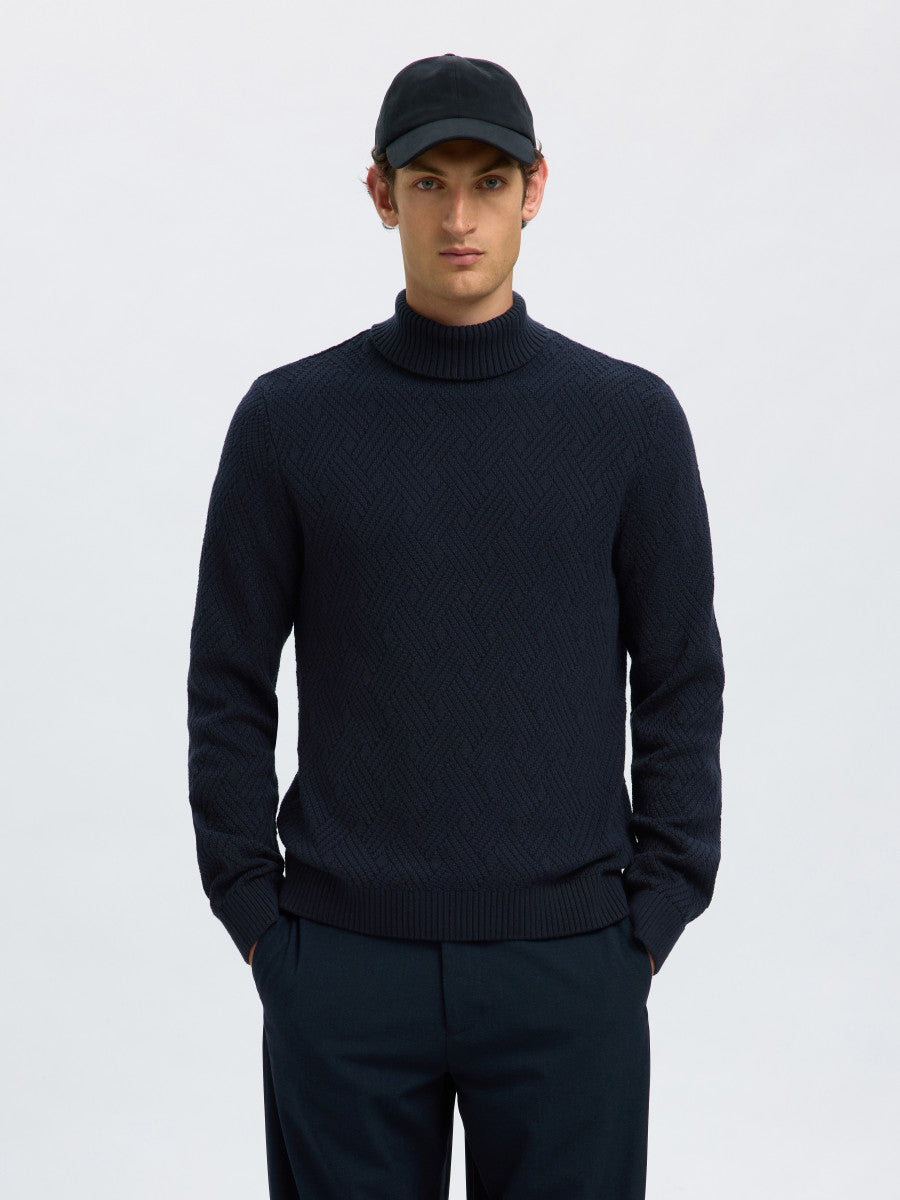 SLHTREVOR LS KNIT ROLLNECK