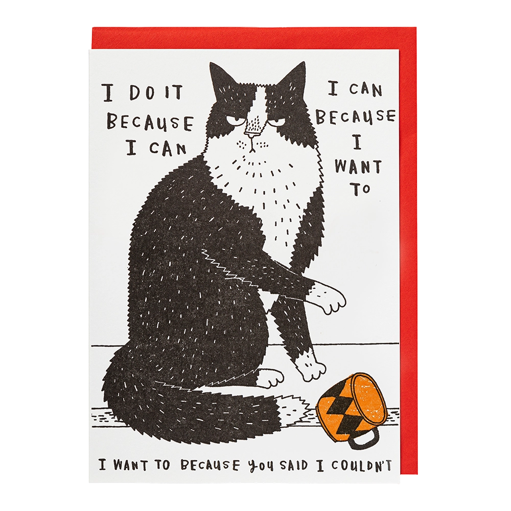 I Do It Cat Card