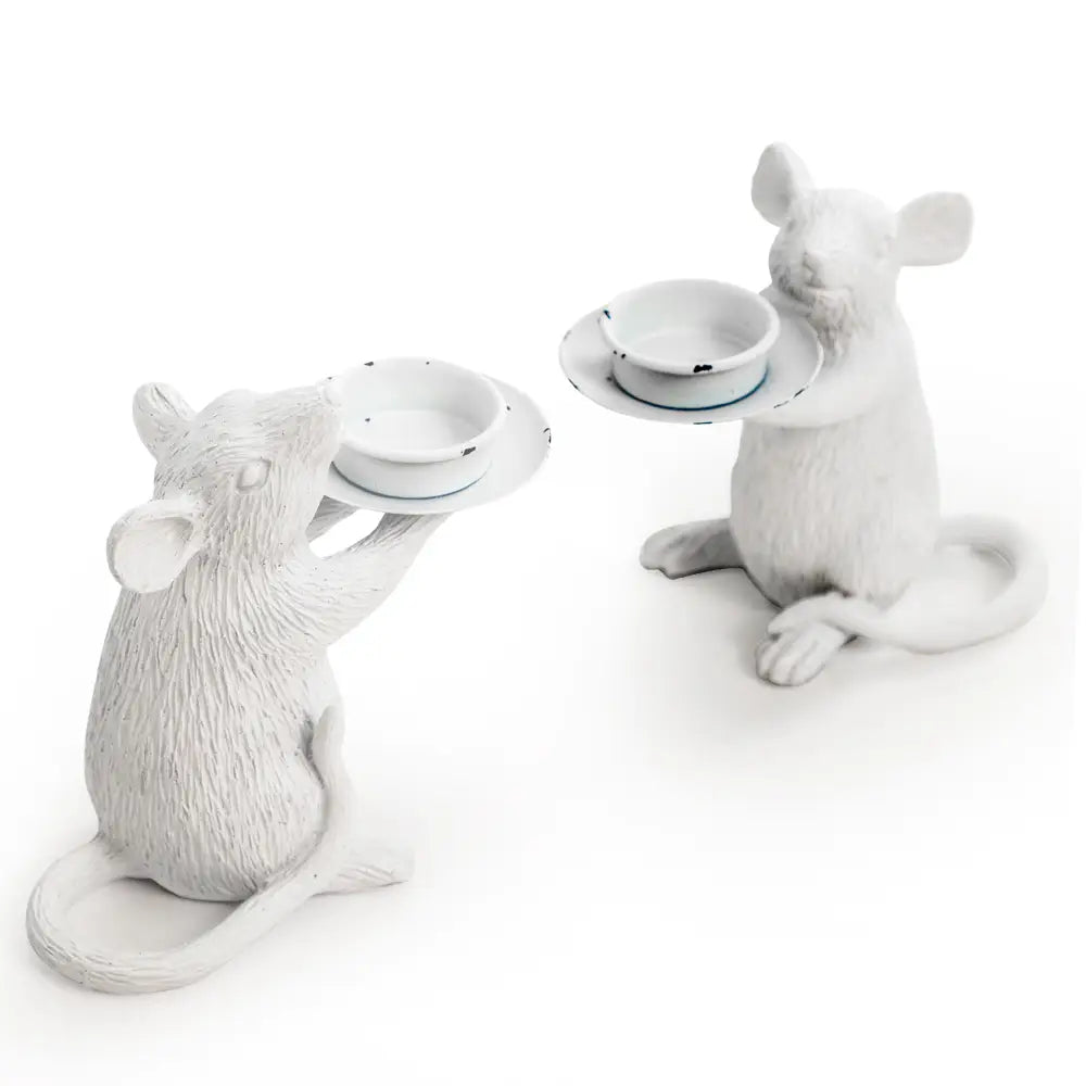 PAIRS OF MICE CANDLE HOLDERS