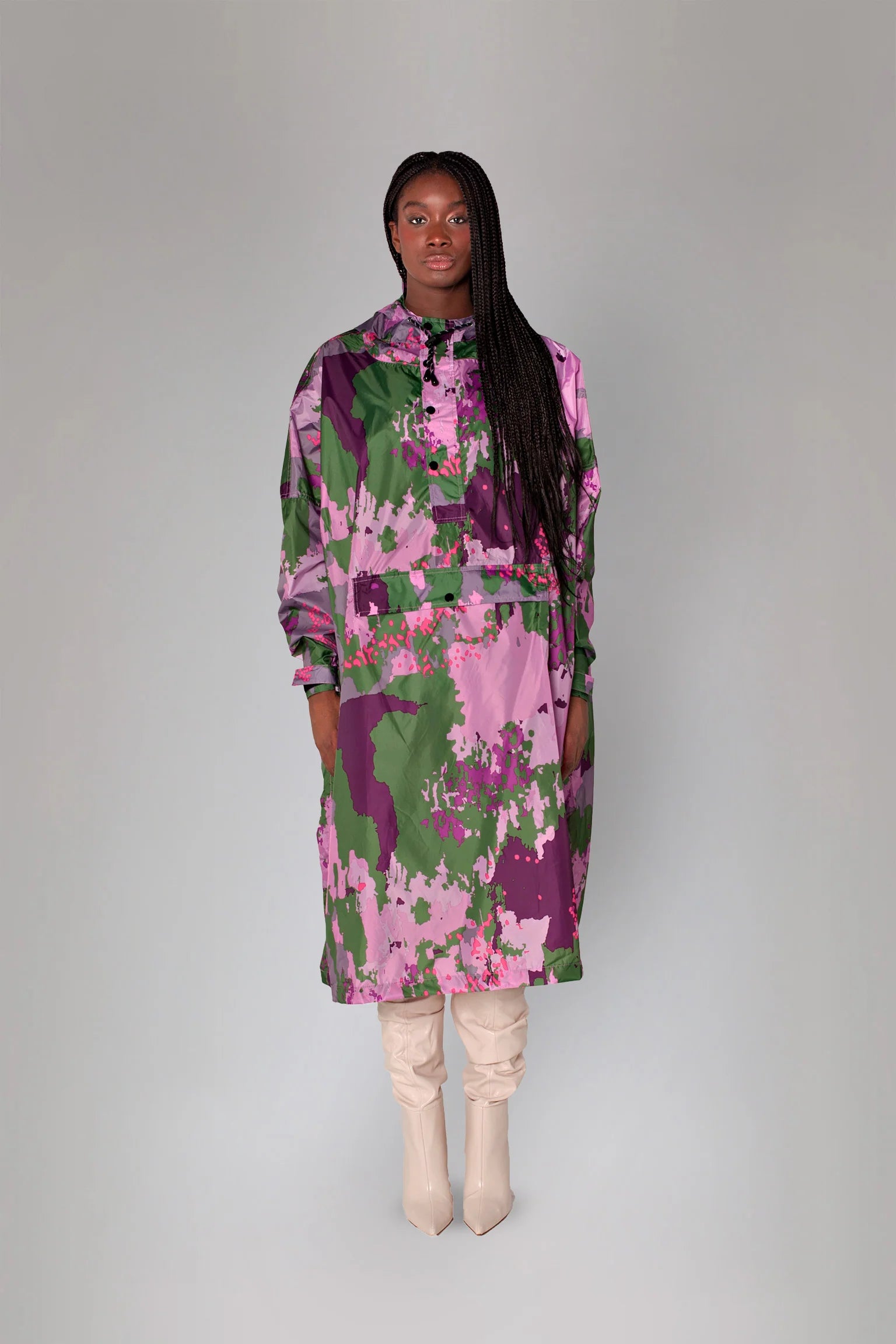 Digital Spring Camo Adult Poncho