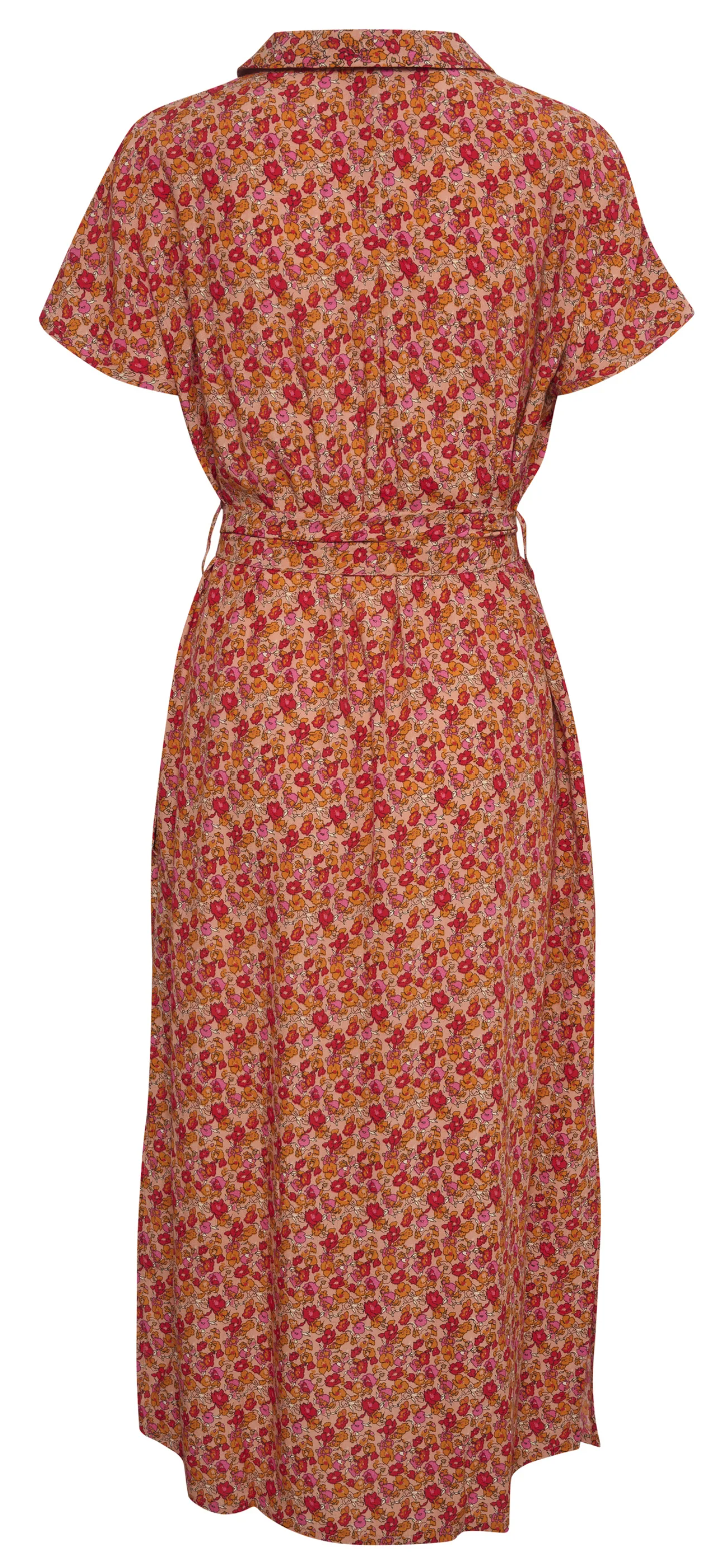 Blanca Dress - Peach Blooms Small Blooms