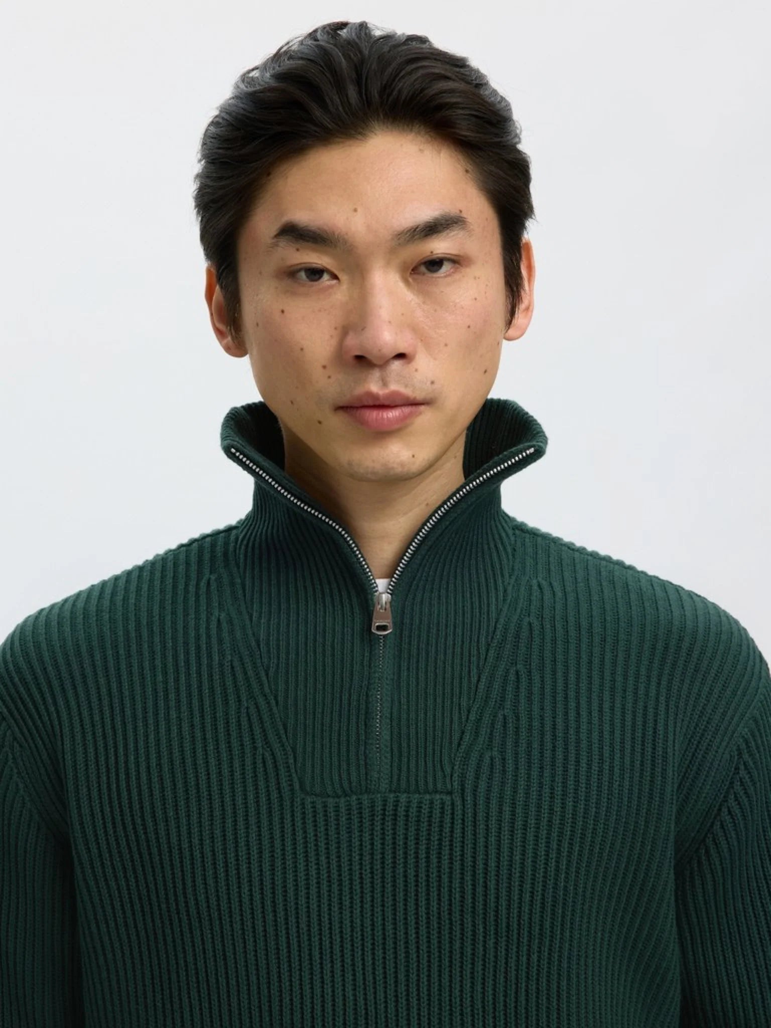 SLMDRY LS HALF ZIP KNIT