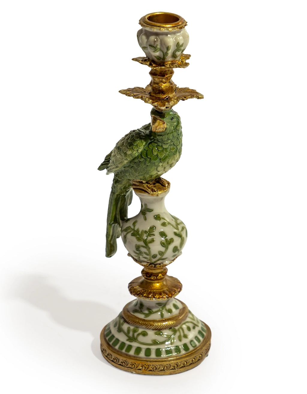 ORNATE PARROT CANDLE HOLDER