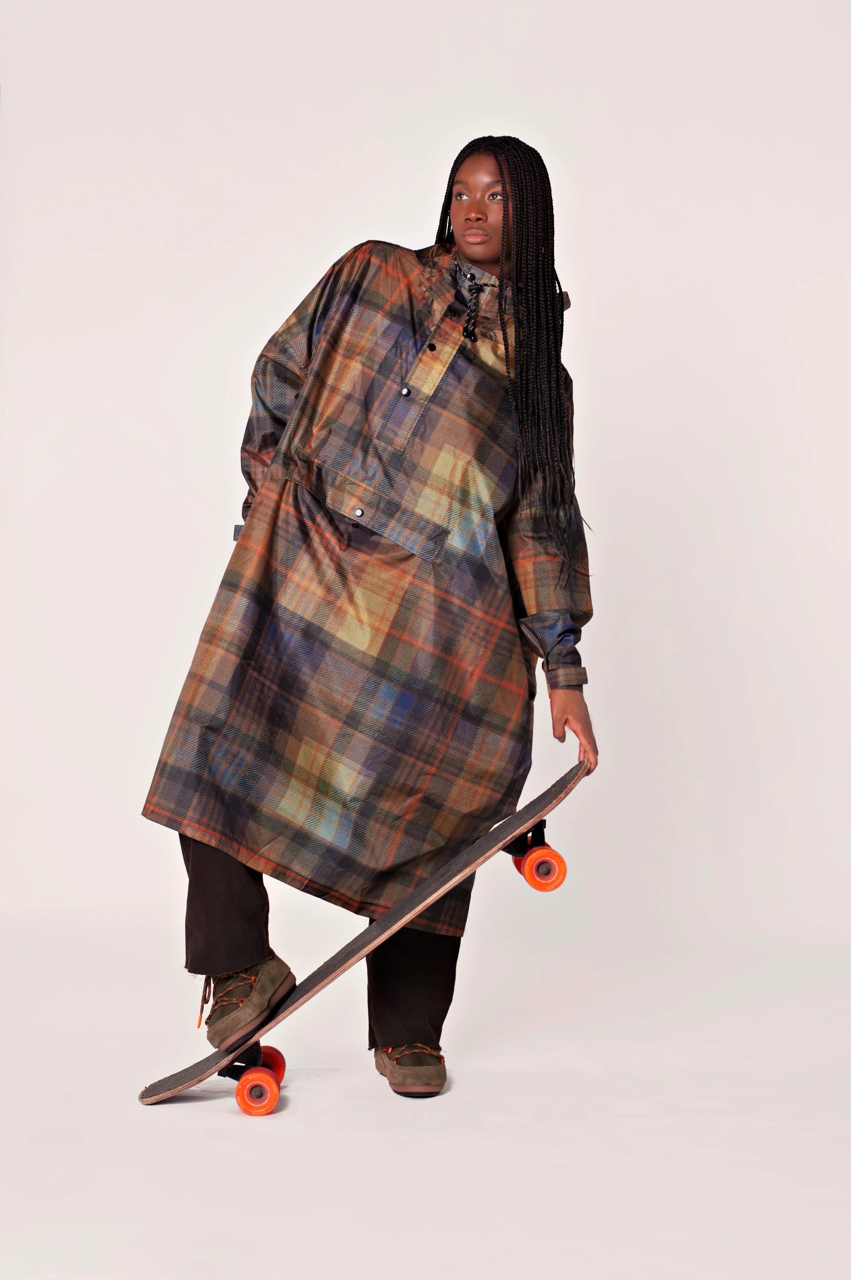 Tartan Adult Poncho