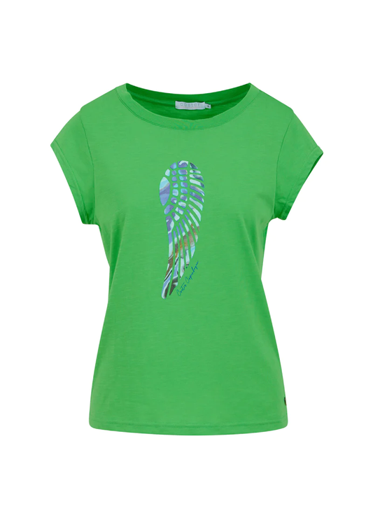 Flow Wing Tee - Forest Green