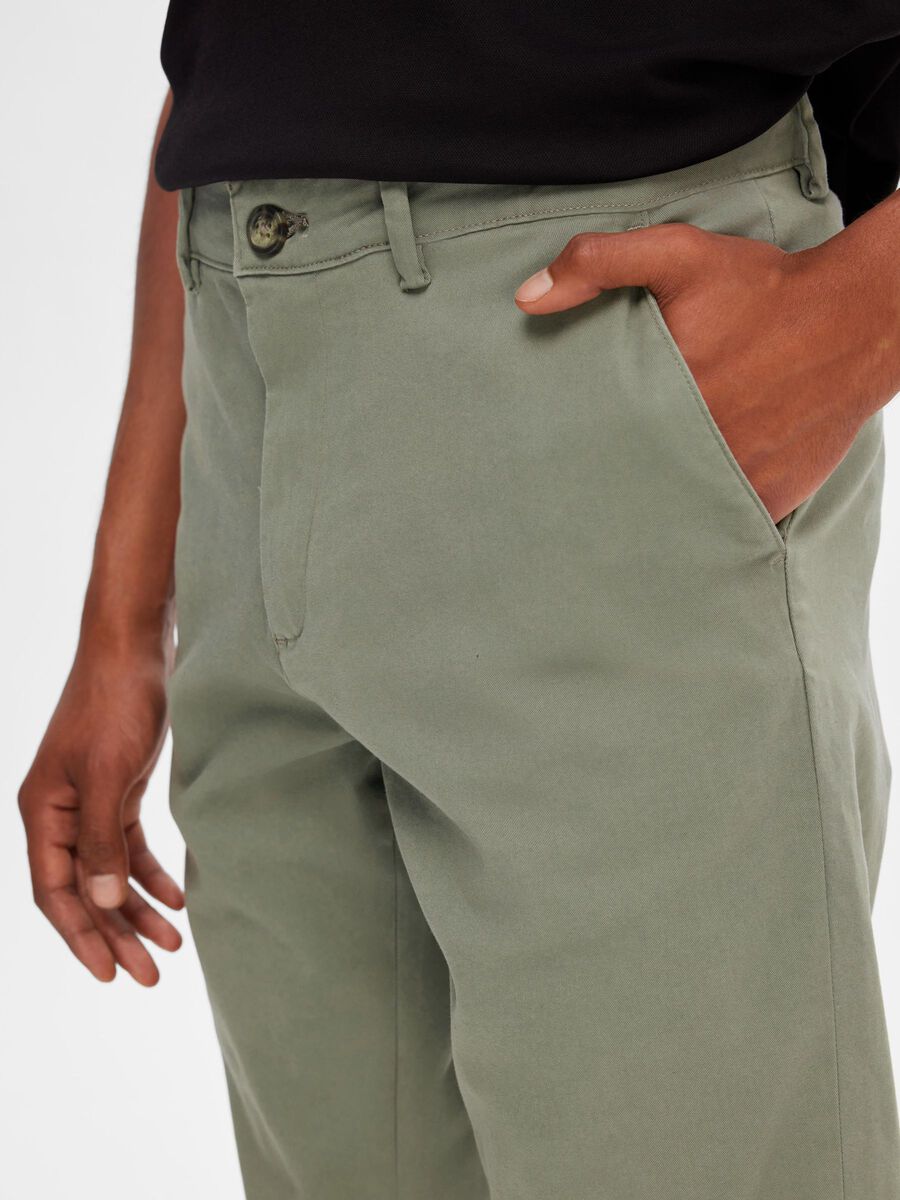 SLIM FIT FLEX CHINOS - Vetiver