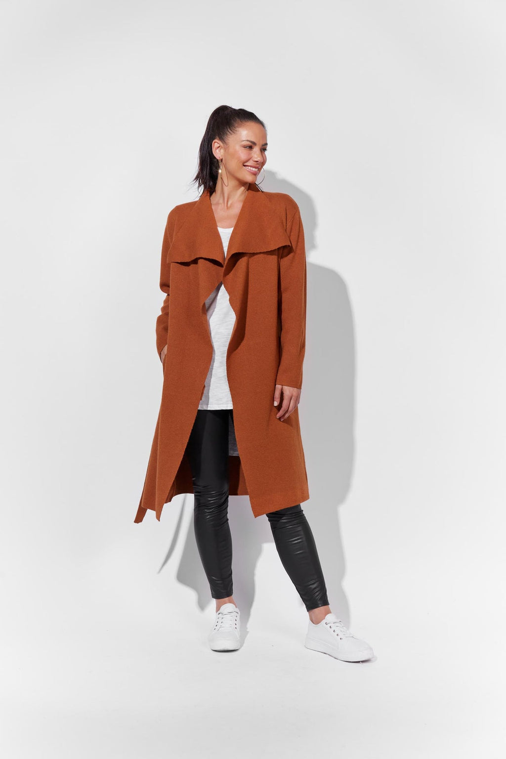 Tivoli Long Cardigan - Maple