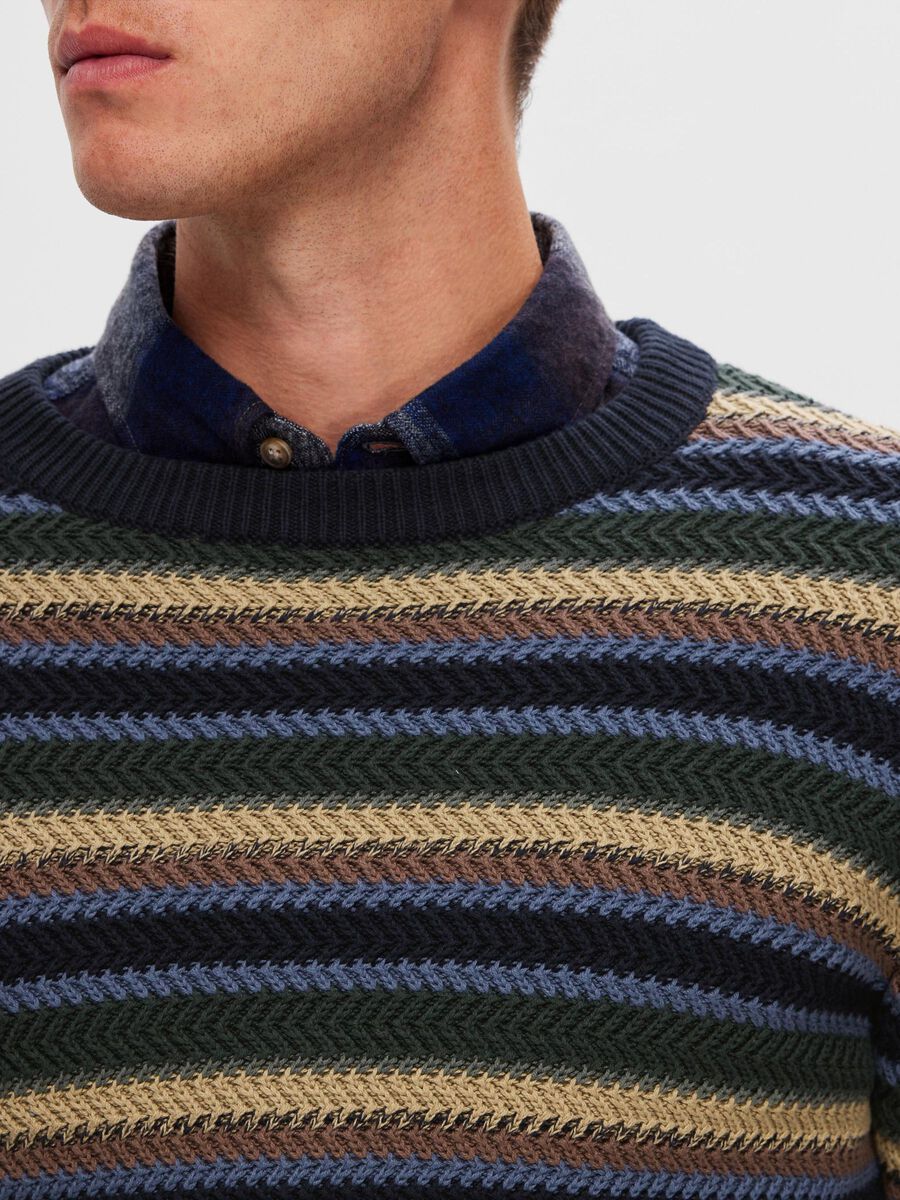 Striped Pullover - Sky Captain