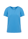 Pleated T-Shirt - Coastal Blue