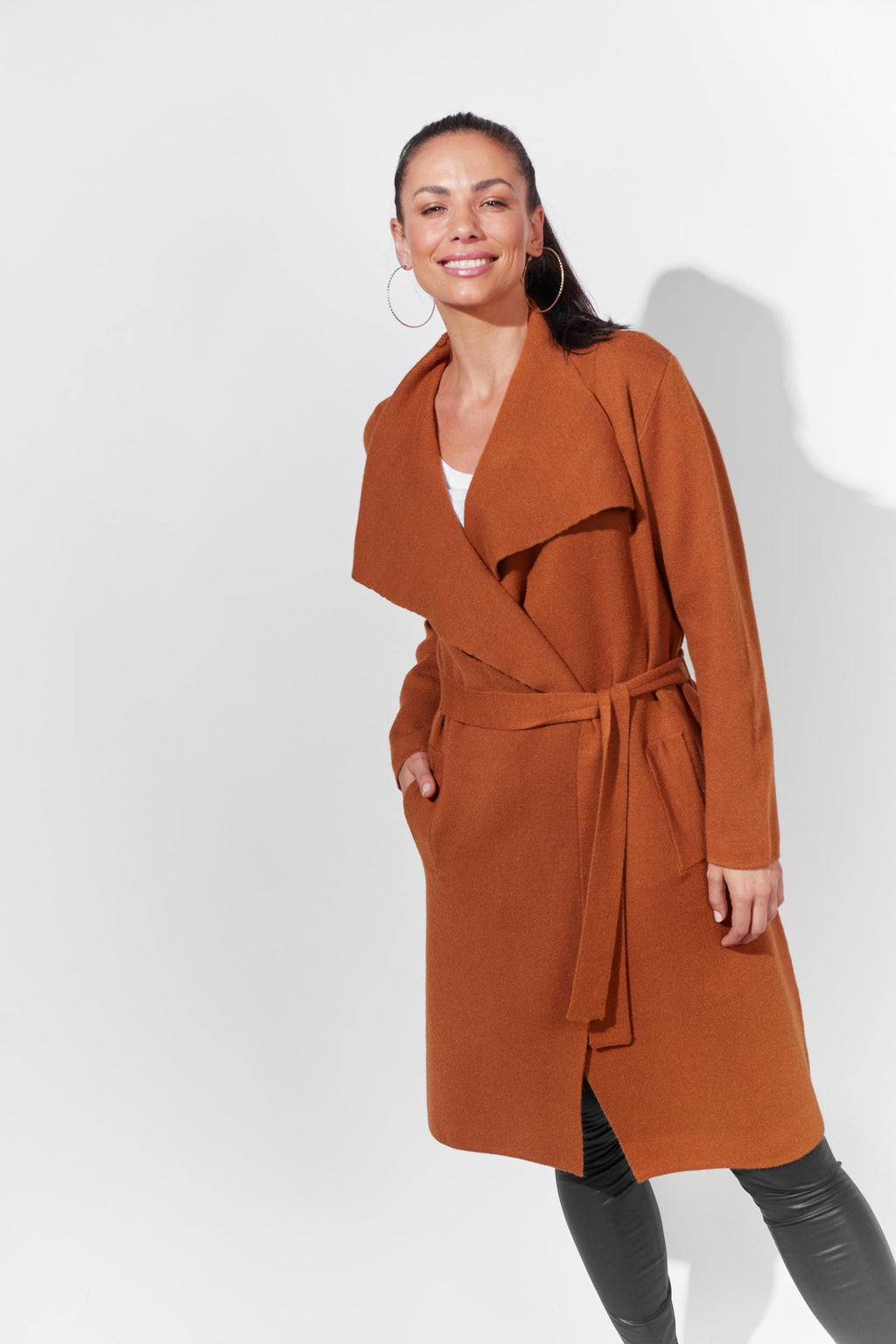 Tivoli Long Cardigan - Maple