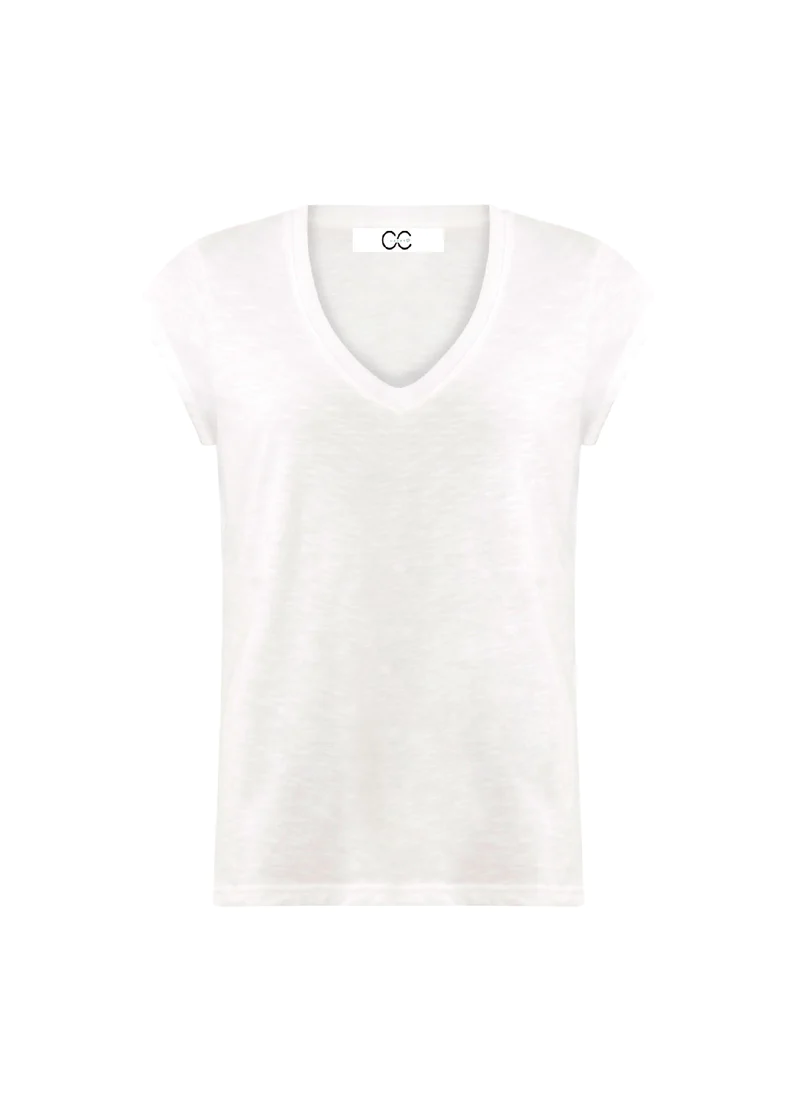 V-Neck T-Shirt - White