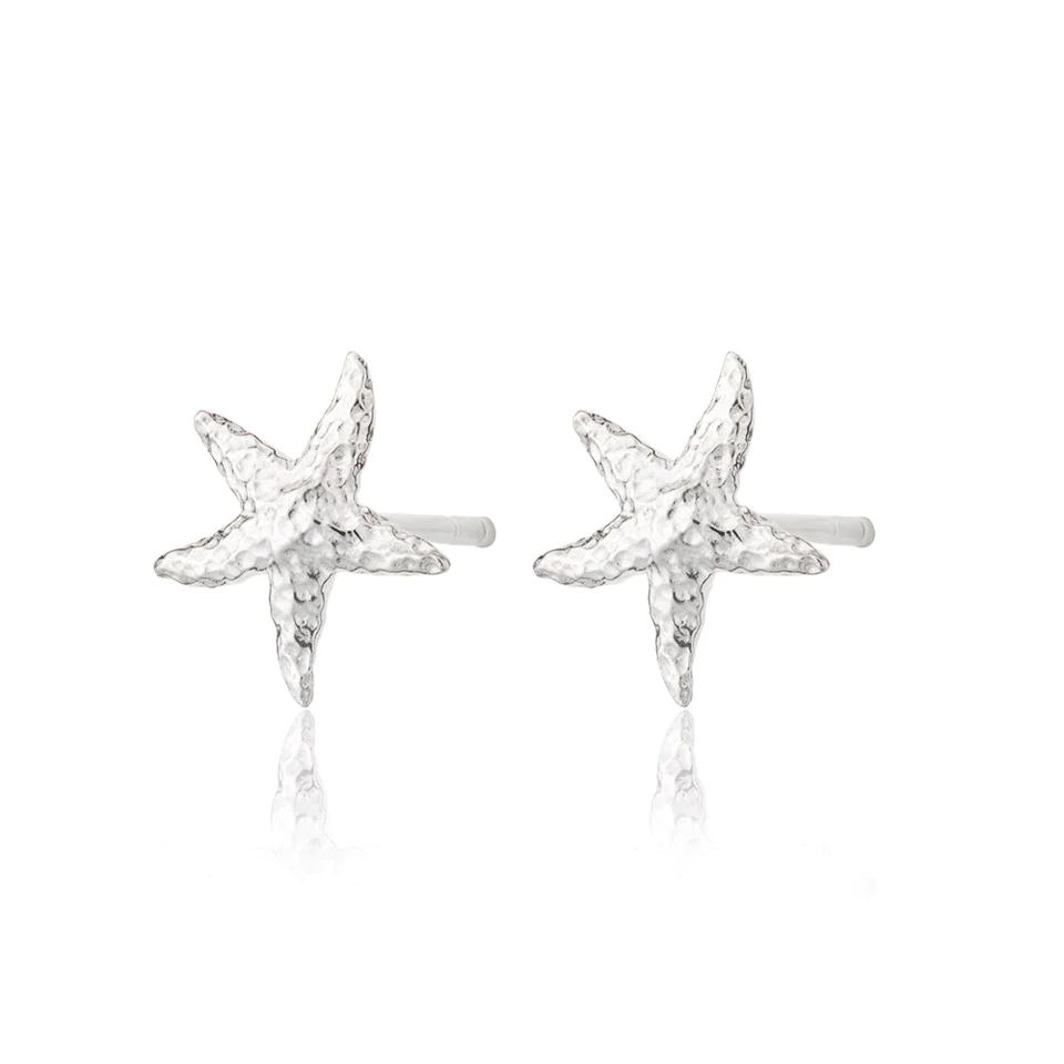 Starfish Stud Earrings - Sterling Silver