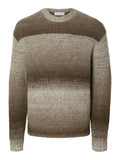 RELAX KNIT CREW NECK - Chinchilla